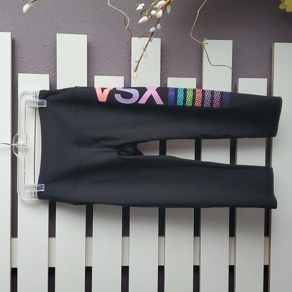 Victoria's Secret Knockout Crop Pant Black XS - Picture 1 of 4